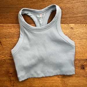 free people ribbed long sports bra tank